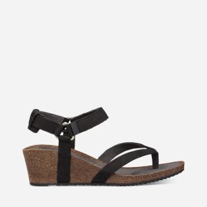 Teva Mahonia Wedge Thong - Dámske Sandále - Čierne